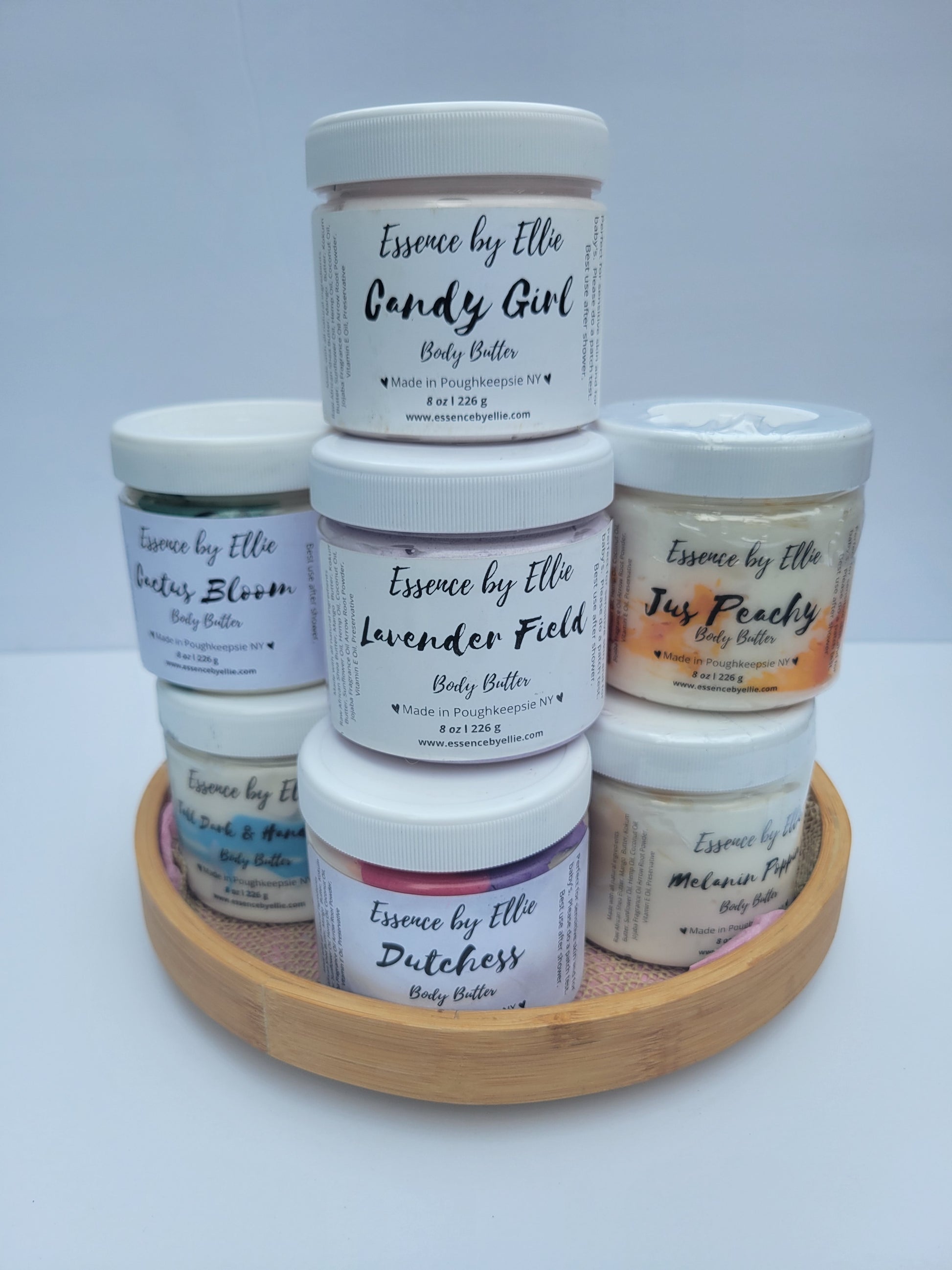 Variety of scented and unscented Buddy Butter in a jar